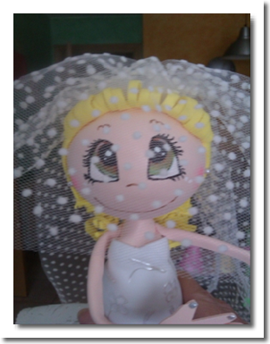 Fofuchas personalizadas pareja de novios